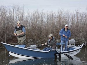 sport-fishing open boat