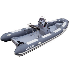 outboard inflatable boat / rigid / center console / 10-person max.