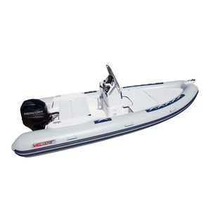 outboard inflatable boat / rigid / center console / 10-person max.