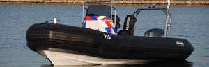 outboard multi-purpose work boat / rigid hull inflatable boat / aluminum