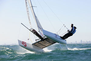 regatta sport catamaran / double-handed / double-trapeze / asymmetric spinnaker