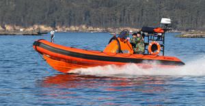 inboard waterjet rescue boat / rigid hull inflatable boat