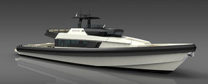 cruising motor yacht / wheelhouse / semi-displacement hull