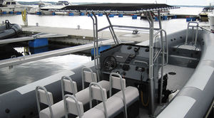 inboard inflatable boat / diesel / rigid / with jockey console