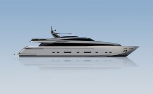 fast super-yacht / flybridge / aluminum / planing hull