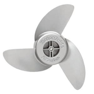 boat propeller / fixed-pitch / outboard and sterndrive / 3-blade