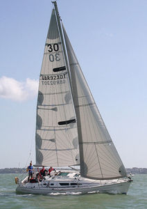 genoa / for cruiser-racer sailboats / tri-radial cut