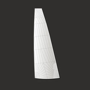 mainsail / for racing sailboats / tri-radial cut / carbon
