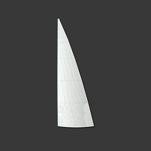 mainsail / for racing sailboats / tri-radial cut / polyester