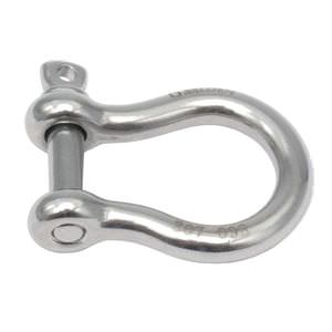 shackle for sailboats with captive pin / bow / forged / stainless steel