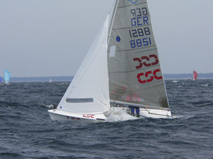 double-handed sailing dinghy / regatta / symmetric spinnaker / single-trapeze