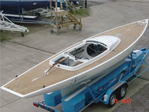 one-design sailboat / sport keelboat / open transom / transportable