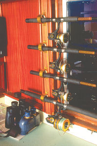 fishing rod rack