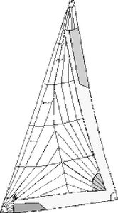 genoa / for cruising sailboats / bi-radial cut