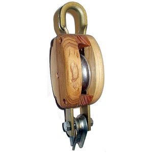plain bearing block / single / with becket / for classic sailboats