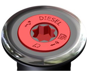 threaded deck fill / fuel tank