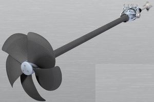 sailboat propeller shaft / retractable