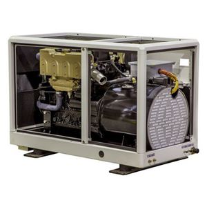 yacht generator set / for boats / diesel / soundproofed