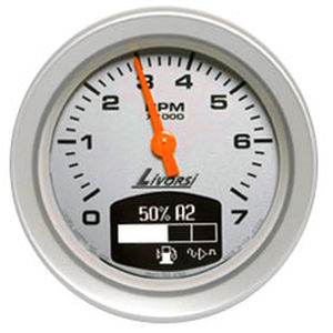 analog tachometer / for boats / with engine hour meter