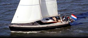 cruising sailing yacht / aluminum / open