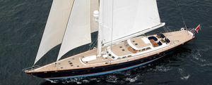 cruising sailing super-yacht / open transom / custom