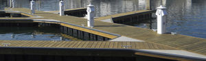 floating dock / mooring / for marinas / timber