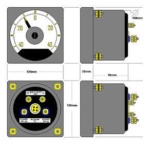 boat indicator / rudder angle / analog
