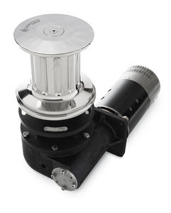 boat capstan / electric / with chrome-plated bronze base
