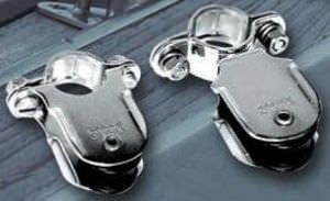 ball bearing block / single / with fork / for sailboats