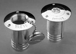 threaded deck fill / fuel tank / stainless steel