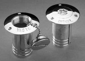 threaded deck fill / fuel tank / stainless steel
