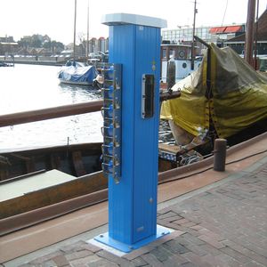 electrical distribution pedestal / water supply / for docks