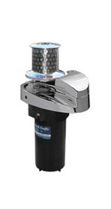 boat windlass / vertical / electric / single-drum