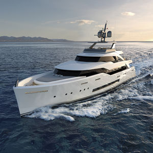 cruising super-yacht / raised pilothouse / aluminum / alloy