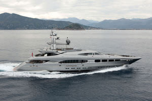 cruising mega-yacht / wheelhouse / steel / 6-cabin