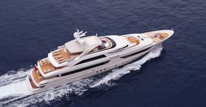 high-speed mega-yacht / flybridge / steel