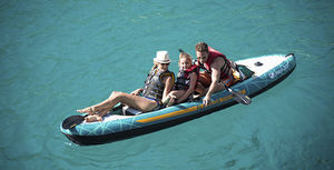 sit-on-top kayak / inflatable / touring / three-seater