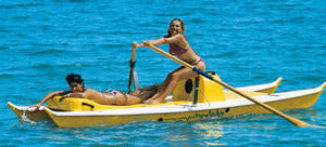 rowing catamaran