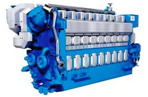 medium-speed ship engine / diesel / gas / dual-fuel