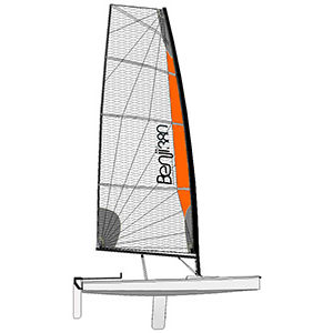 single-handed sailing dinghy / recreational / regatta / skiff