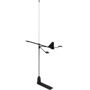 VHF antenna / for sailboats / vertical / with wind vane