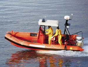 outboard patrol boat / aluminum / rigid hull inflatable boat