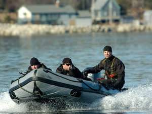 outboard military boat / inflatable boat