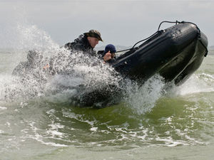 outboard military boat / inflatable boat
