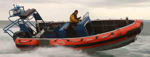 outboard utility boat / aluminum / rigid hull inflatable boat