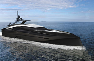 cruising super-yacht / wheelhouse / carbon / 5-cabin
