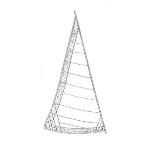 genoa / for cruising sailboats / cross-cut