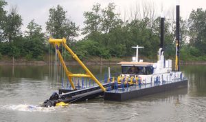 special vessel / cutter-suction dredge