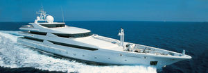 cruising mega-yacht / raised pilothouse / steel / 12-cabin