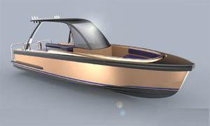 inboard center console boat / dive / aluminum / yacht tender